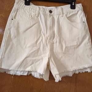 Treasure and Bond Cream colored Shorts